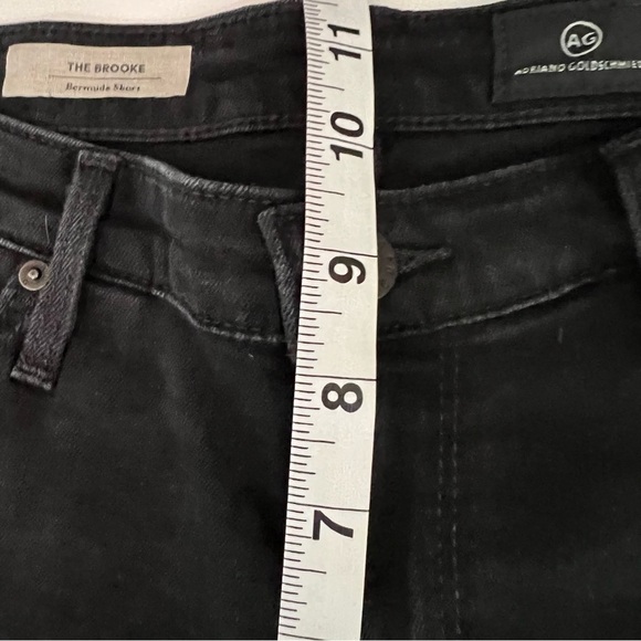 AG Adriano Goldschmied The Brooke Black Mid-Rise Cuffed Hem Bermuda Short Sz 30 - Picture 11 of 12